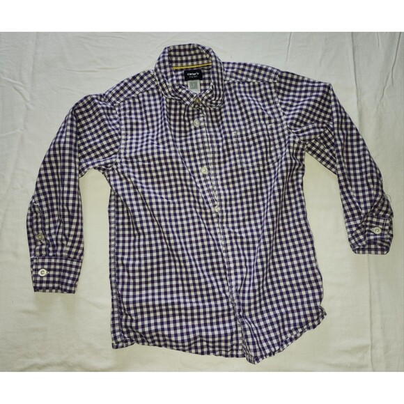 Boy's Button Down Dress Shirt Set, Ben Sherman & Carters Size 7 - Picture 7 of 8